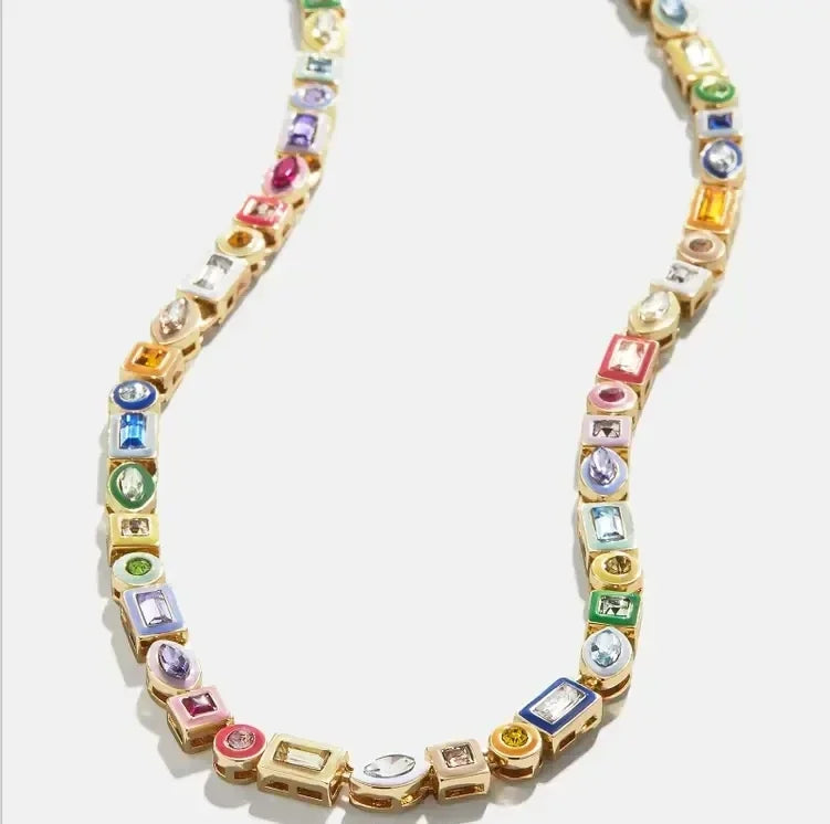 Chain Rainbow Enamel Geometric