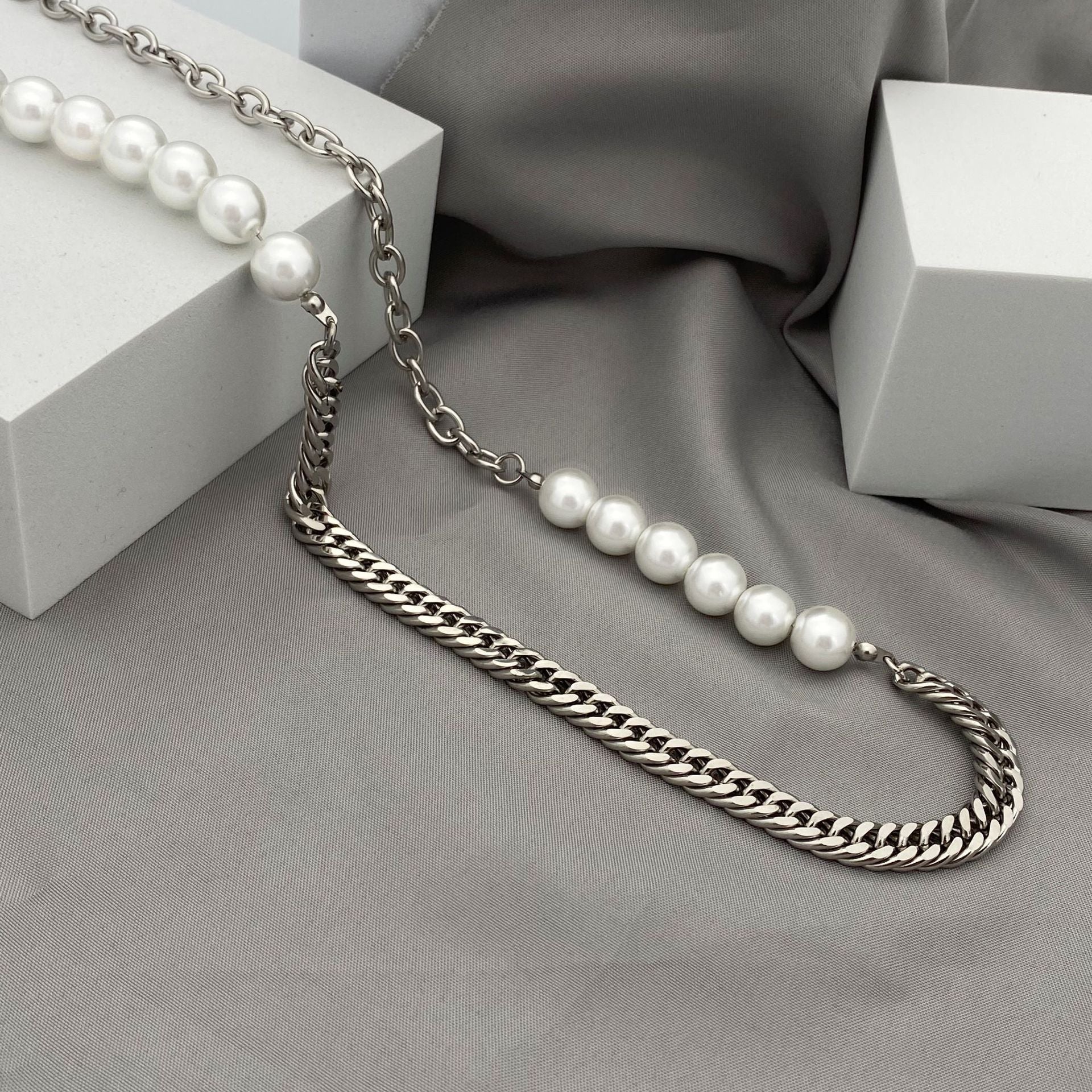 Chain Steel Stitching Pearl