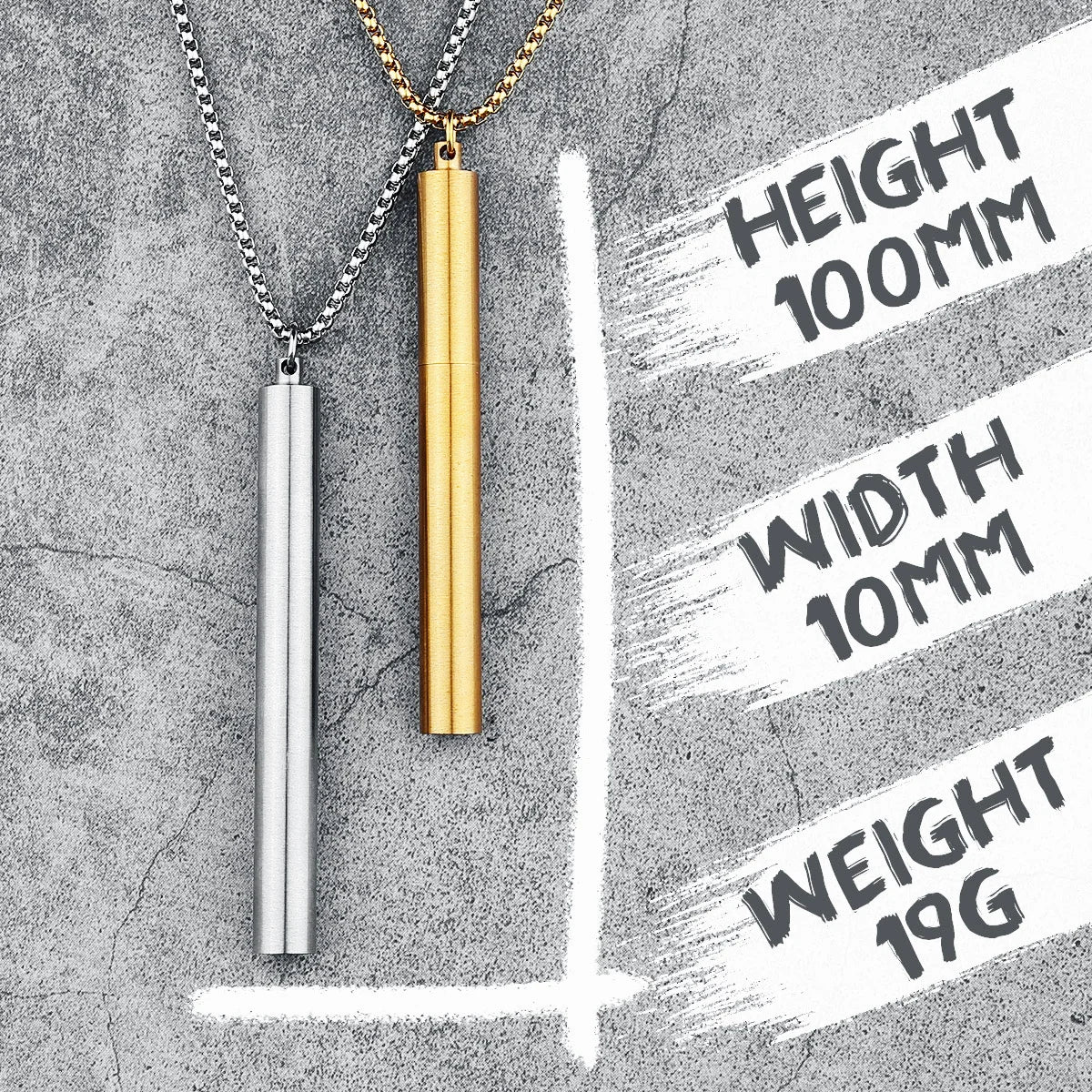 One Last Cigarette Necklaces 316L Stainless Steel Men Pendants Case Chain Funky Punk for Boyfriend Male Jewelry Gift Wholesale