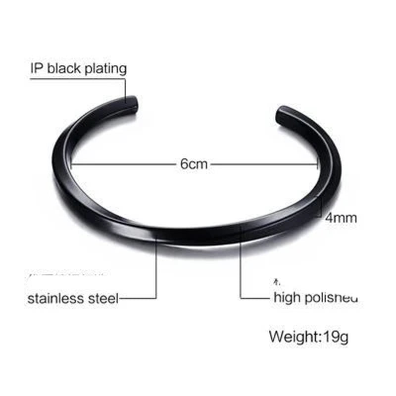 Nordic Runes Bangles,Men Bracelet,Stainless Steel Twist Mobius Bangle Bracelets,Male Jewelry