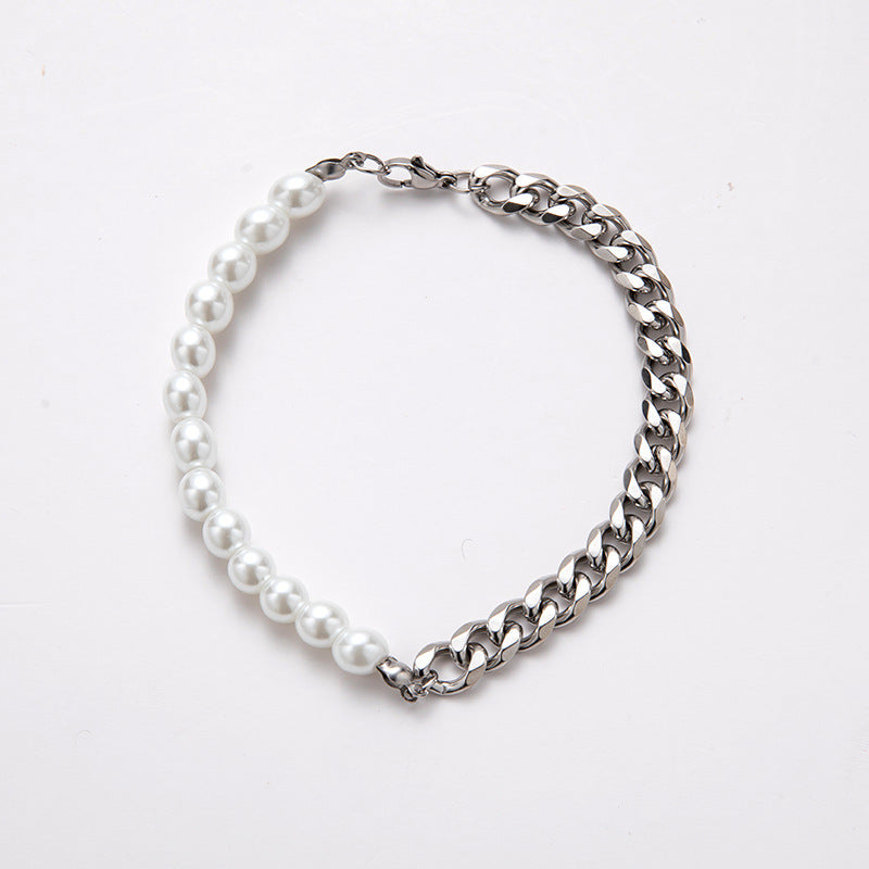 Chain Cuban Pearl Necklace